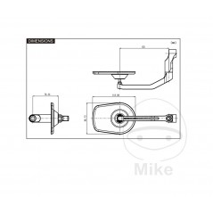 DAYTONA Retrovisor universal 7130836