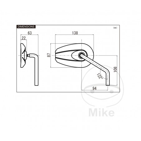 DAYTONA Retrovisor universal 7130838
