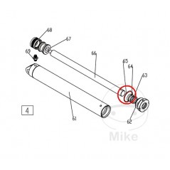 JMP Replacement part for electro-hydraulic motorcycle lift platform GASKET 500 / LUX 6560050