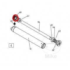 JMP Replacement part for electro-hydraulic motorcycle lift platform GASKET 500 / LUX 6560052