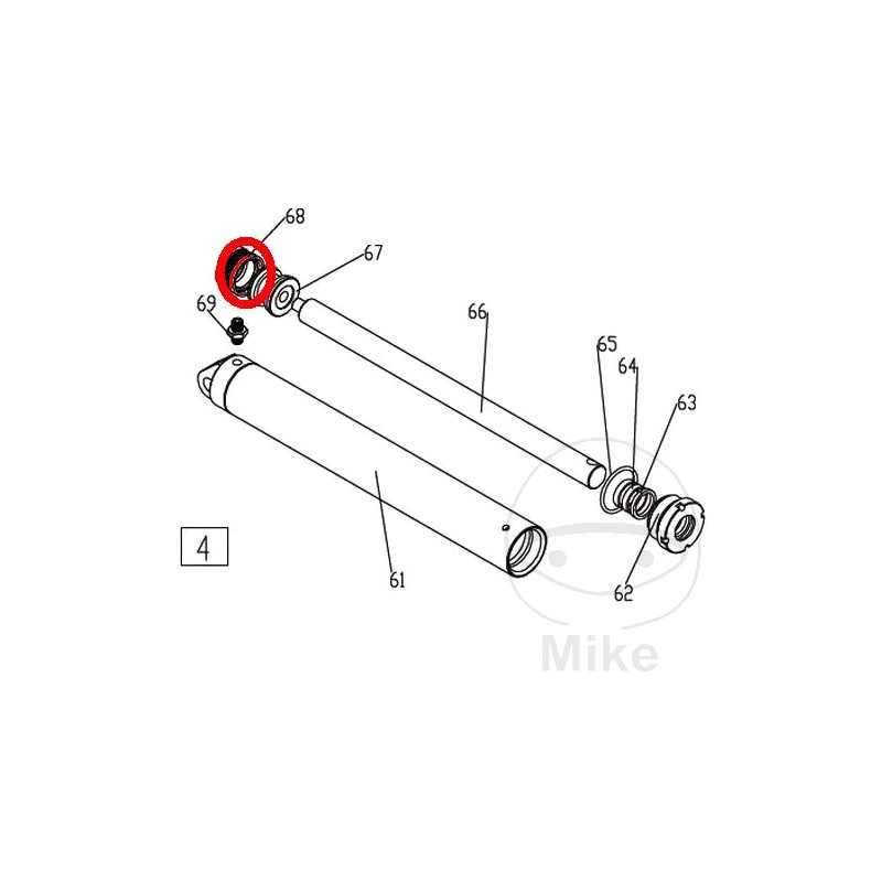 JMP Replacement part for electro-hydraulic motorcycle lift platform GASKET 500 / LUX 6560052