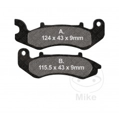 EBC Standard Scooter Brake Pads 7370225