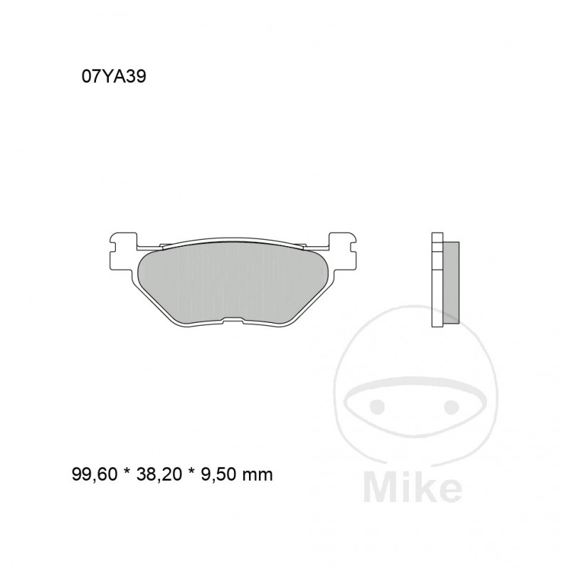 Sintered brake pads for rear SP BRE 7371048