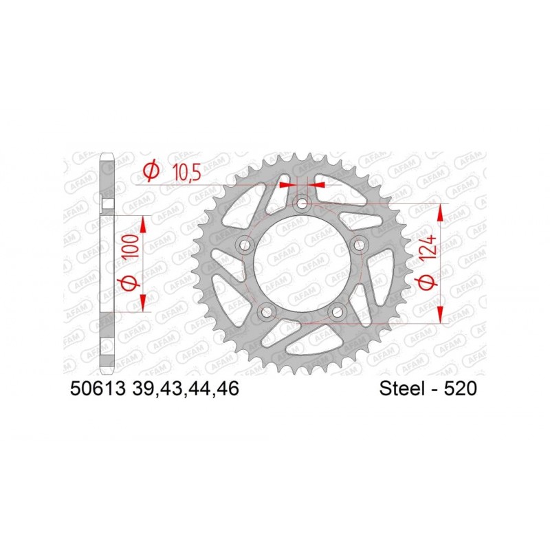 AFAM Standard Steel Crown Plate 50613-520 1074675005