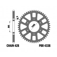 PBR Corona ultralight aluminum plate 428 1152688001