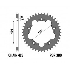 PBR Corona standard steel plate 415 1153257001