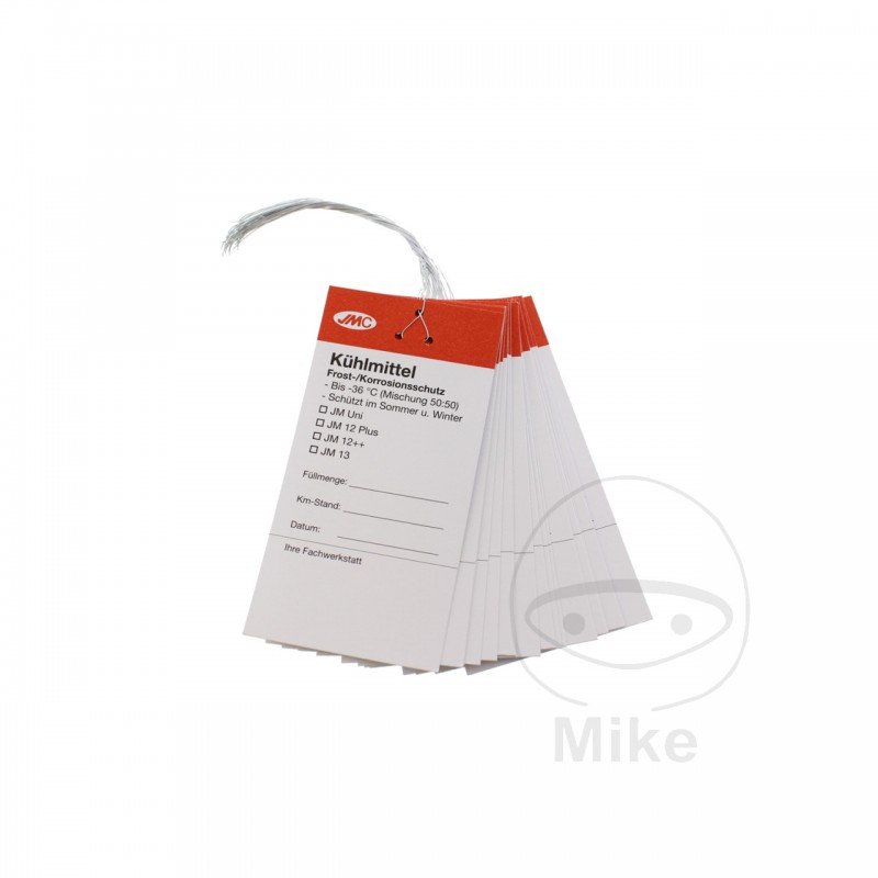 JMC Etiqueta alemán refrigerante CONT 20 9989011