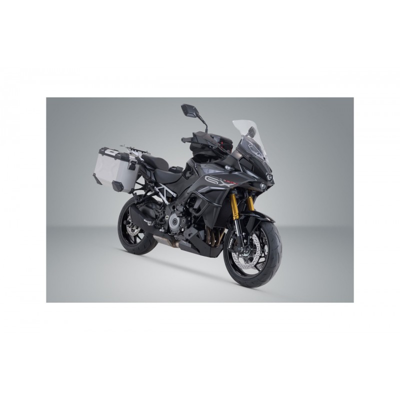 SW-MOTECH Side Case System with Rack for TRAX ADV 37/37L SILVER KFT.05.601.70000/S