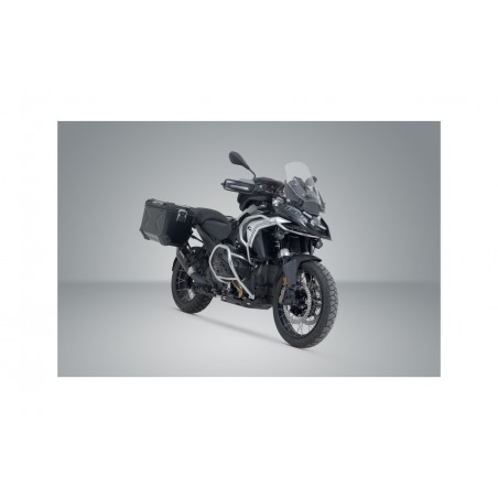 SW-MOTECH Sistema de maletas laterales con herraje TRAX ADV + AKRAPOVIC 45/45 L KFT.07.975.72001/B