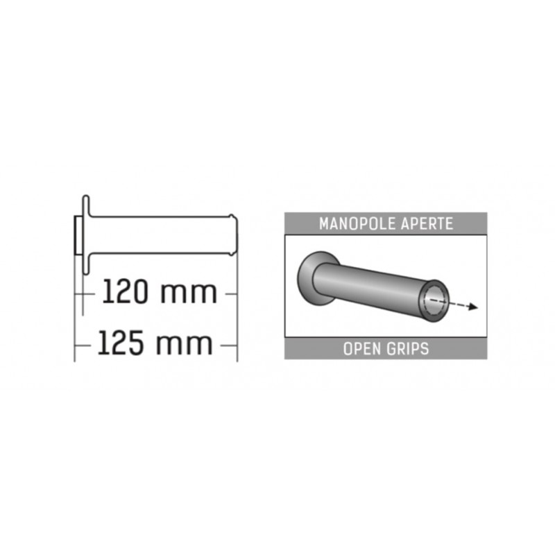 DOMINO Open Grips 126MM A01041C5240 1083480009