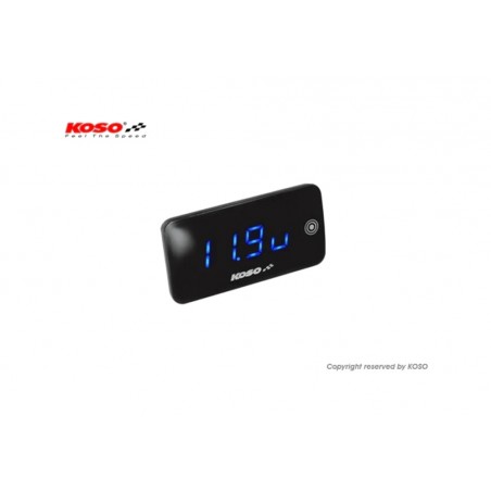 KOSO New Generation Slim Line Voltmeter and Thermometer 1152561