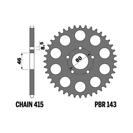 PBR Corona standard steel plate 415 1153251002