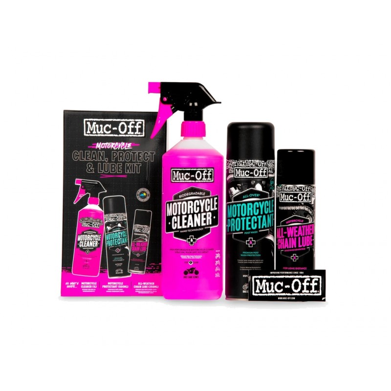 MUC-OFF Motorcycle Cleaning, Protection and Lubrication Kit 1149785