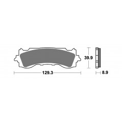 BREMBO Pastillas de freno sinterizadas 07HO65SA 1147760