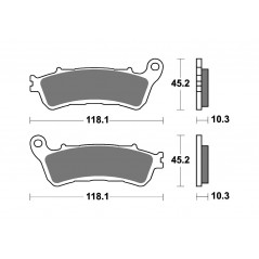 BREMBO Pastillas de freno sinterizadas 07HO66SP 1147761