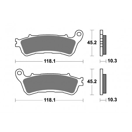BREMBO Sintered Brake Pads 07HO66SP 1147761