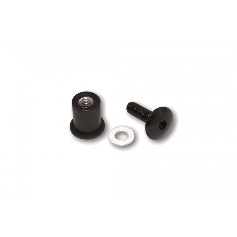 HIGHSIDER Kit de tornillos carenado en aluminio con tuercas goma 8 piezas SMART M6 1148363002