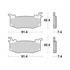 BREMBO Sintered Brake Pads 07BB44SA 1153207