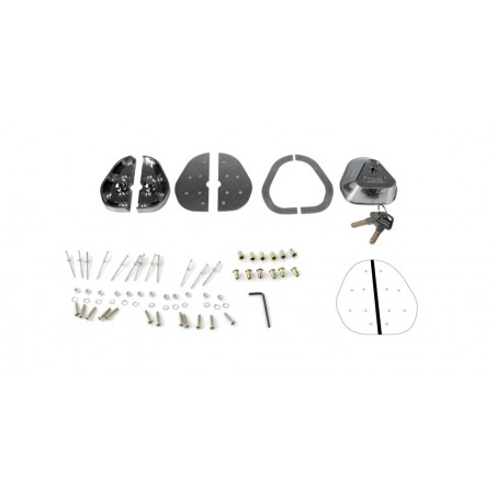 LAMPA Kit 2 cerraduras adicionales para puertas de vehiculos (2 llaves incluidas) LAM65412