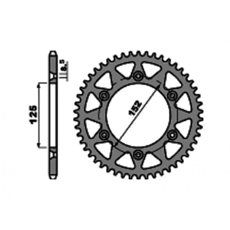 PBR Corona plato de aluminio ultraligera 4649-520 1075382003