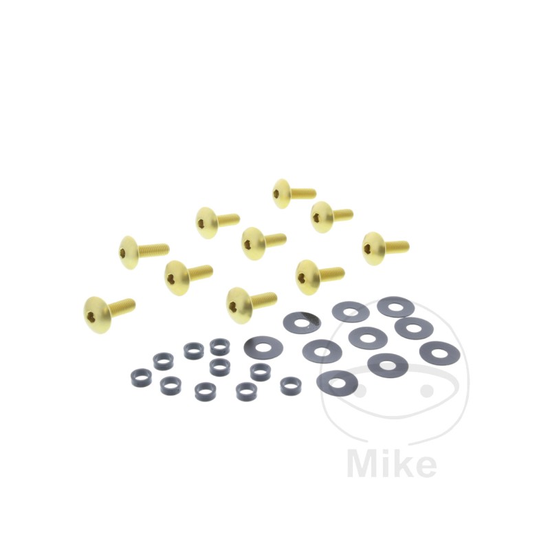 JMP Aluminum Flat Head Screw Set M6X1.00 MM 20 775.91.05