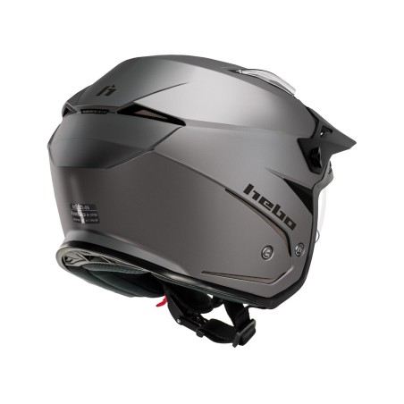 HEBO Casco jet abierto trial HTR-P01 V6 MONO DUO HC1132GSG