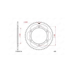 AFAM Standard Steel Crown Plate 10201-428 1152473001