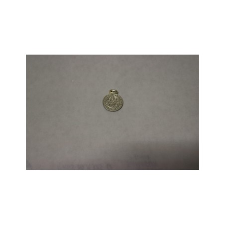 medalla de san benito en plata de 12 mm