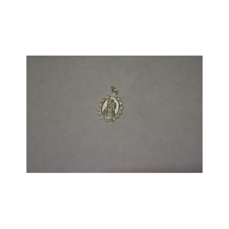 medalla virgen peregrina en plata 12mm (medalla, colgante, medallón, joya religiosa) )