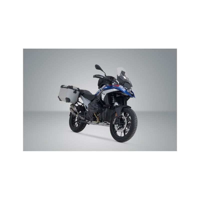 SW-MOTECH Side Case System with Rack for TRAX ADV 37/37L SILVER KFT.07.975.70001/S
