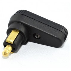 BAAS BIKE PARTS Conector DIN tipo encendedor, clavija mini BMW. 90º. BA12 45897