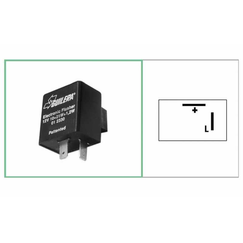 GUILERA Relé intermitencia intermitentes CC 12V 10+21+1,2W 2 DES887 29422