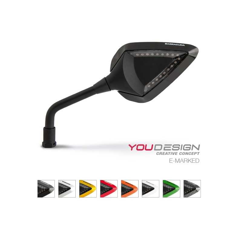 BARRACUDA APPROVED REAR-VIEW MIRROS IN ABS WITH INDICATORS D-VERSION