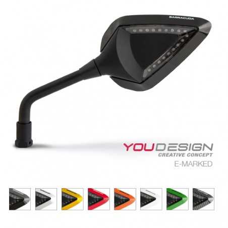 BARRACUDA APPROVED REAR-VIEW MIRROS IN ABS WITH INDICATORS D-VERSION