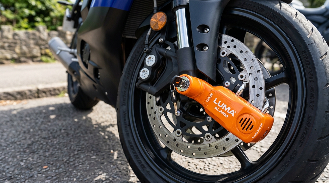 Candados antirrobo moto: SRA, U-lock, disco con alarma — niveles Sold Secure (2026)