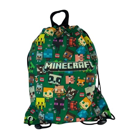 saco portameriendas minecraft characters 30 cm