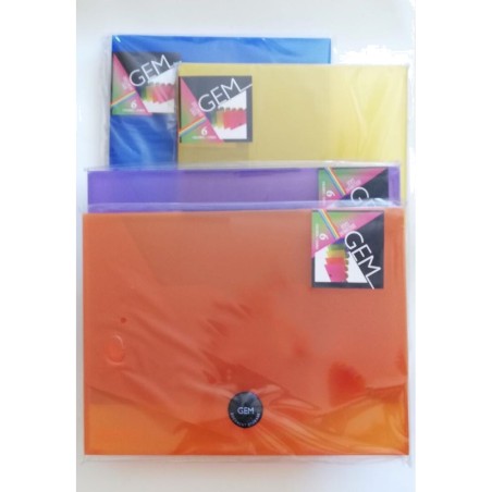 carpeta de proyectos con cierre de velcro