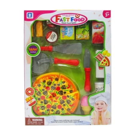 hračková pizza s příslušenstvím