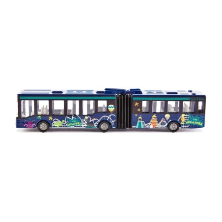 scale metal articulated bus