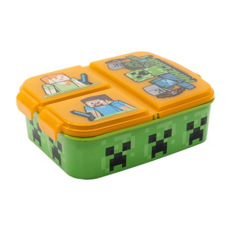entrepà rectangular de plàstic amb compartiments minecraft