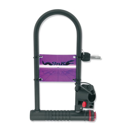 ø12mm fork lock with support for seatpost or bicycle frame - vector