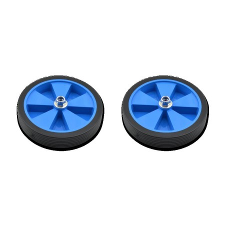 pair of complete wheels for children's stables with vicma ø120mm colored rims