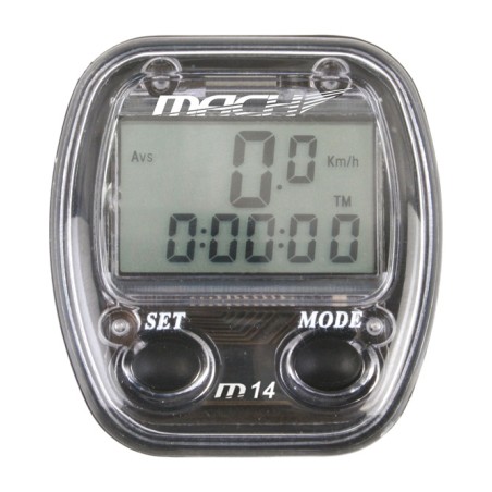 cycle computer with mach cable 14 functions for mtb, road and more