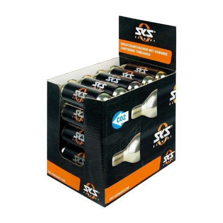 display 25 co2 cartridges with air thread  16g
