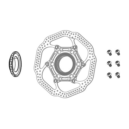 titanium brake disc bolt kit  t25 (12u)