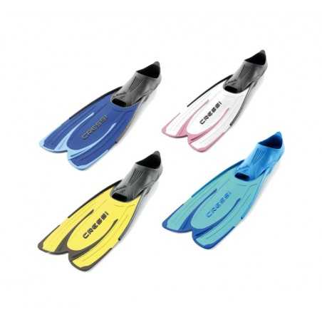 CRESSI Aleta de snorkeling alta gama | Calzante en goma elastómero flexible Polipropileno para un aleteo ágil y eficaz Homologad