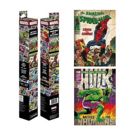 ensemble de 2 posters marvel