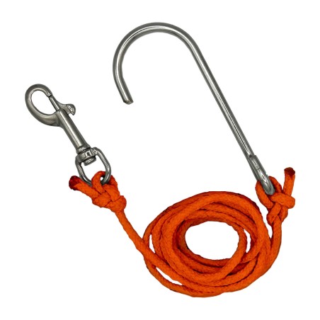 reef hook for diving with line reef hook