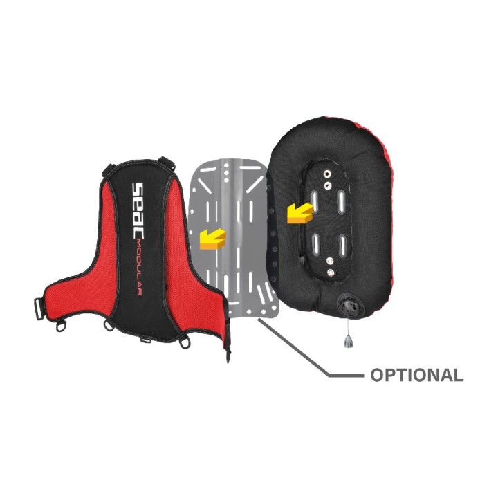 SEAC SUB Chaleco BCD de buceo MODULAR 0420037520998A