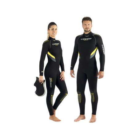 traje de buceo modular para hombre con capucha gris castoro 5 mm